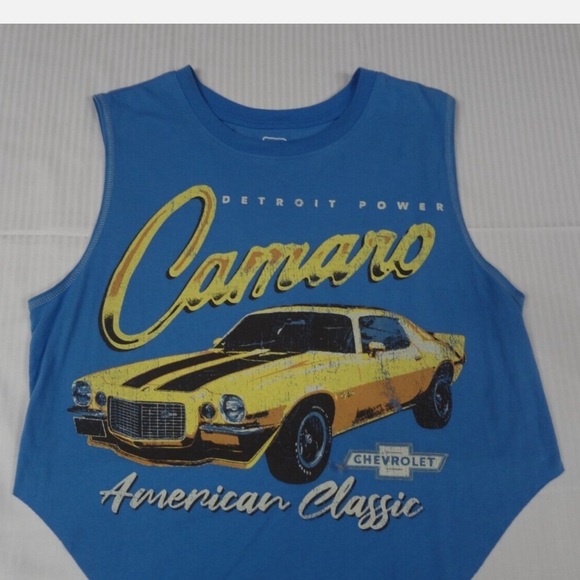 Blue Camaro Graphic Crop Top - Picture 5 of 9